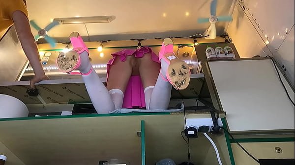 cute 18 teen upskirted at work by her naughty boss