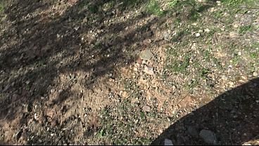 Perverted voyeur seduces a horny milf by flashing his BIG COCK to her